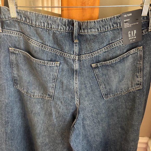 Mid Rise SuperSoft Baggy Wide Leg Jeans Size: 16/33R - Picture 12 of 13